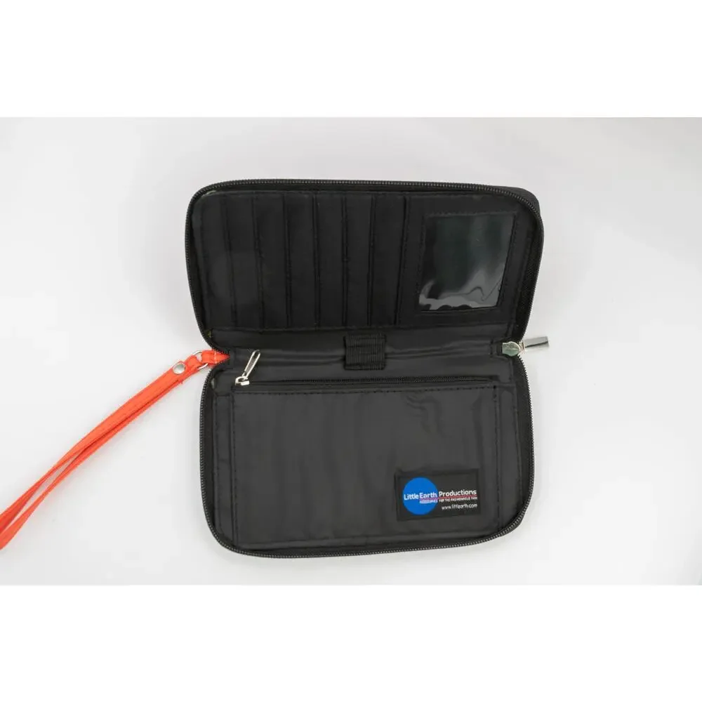 Cleveland Browns NFL Curve Zip Organizer Wallet Orange Gray Wristlet Littlearth